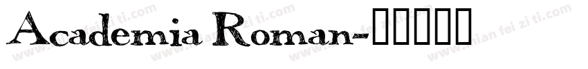 Academia Roman字体转换